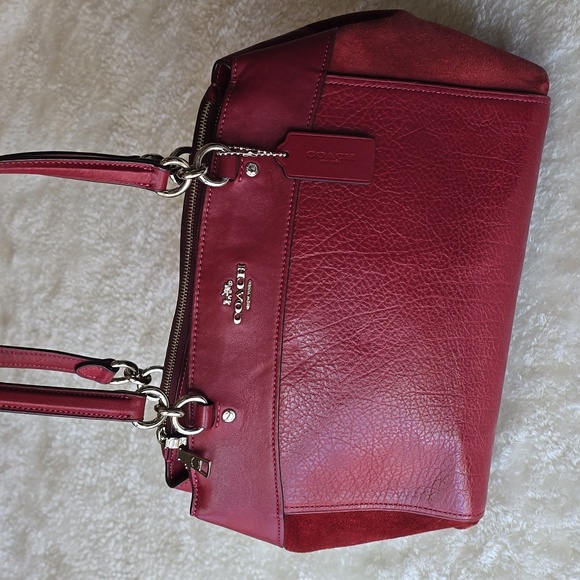 Coach Brooke Leather and Suede Womens Bag - Picture 3 of 17